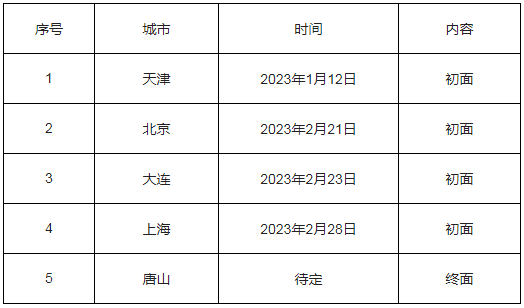 面試時(shí)間