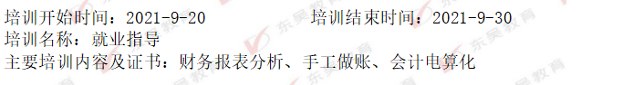 培訓經(jīng)歷