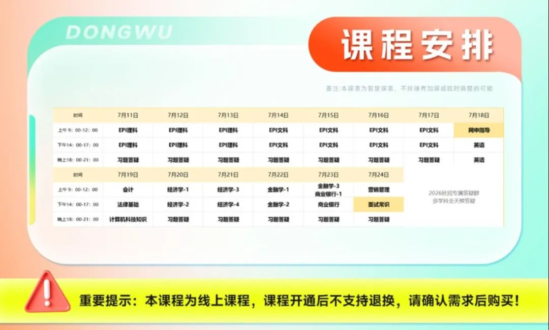 課程